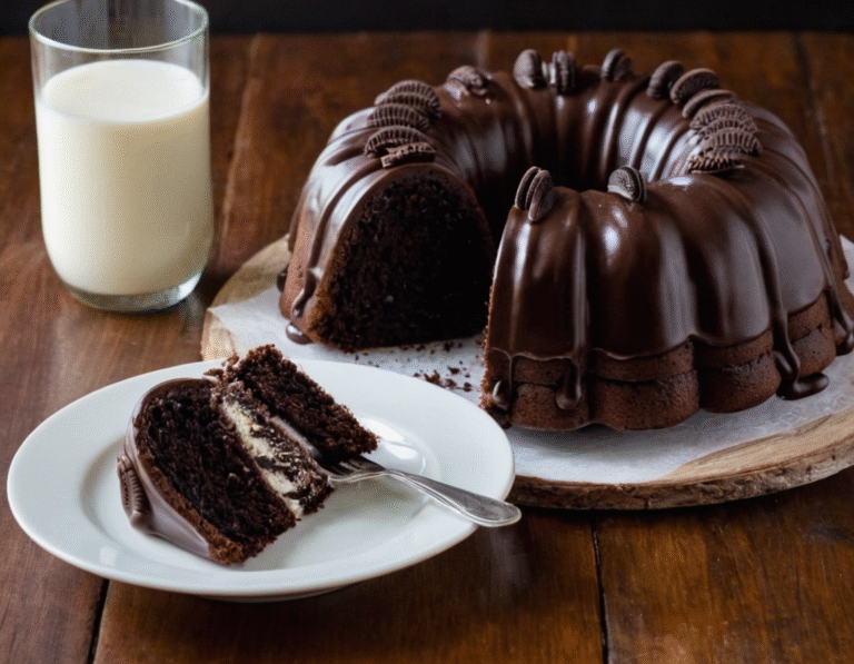 Ultimate Chocolate Oreo Bundt Cake
