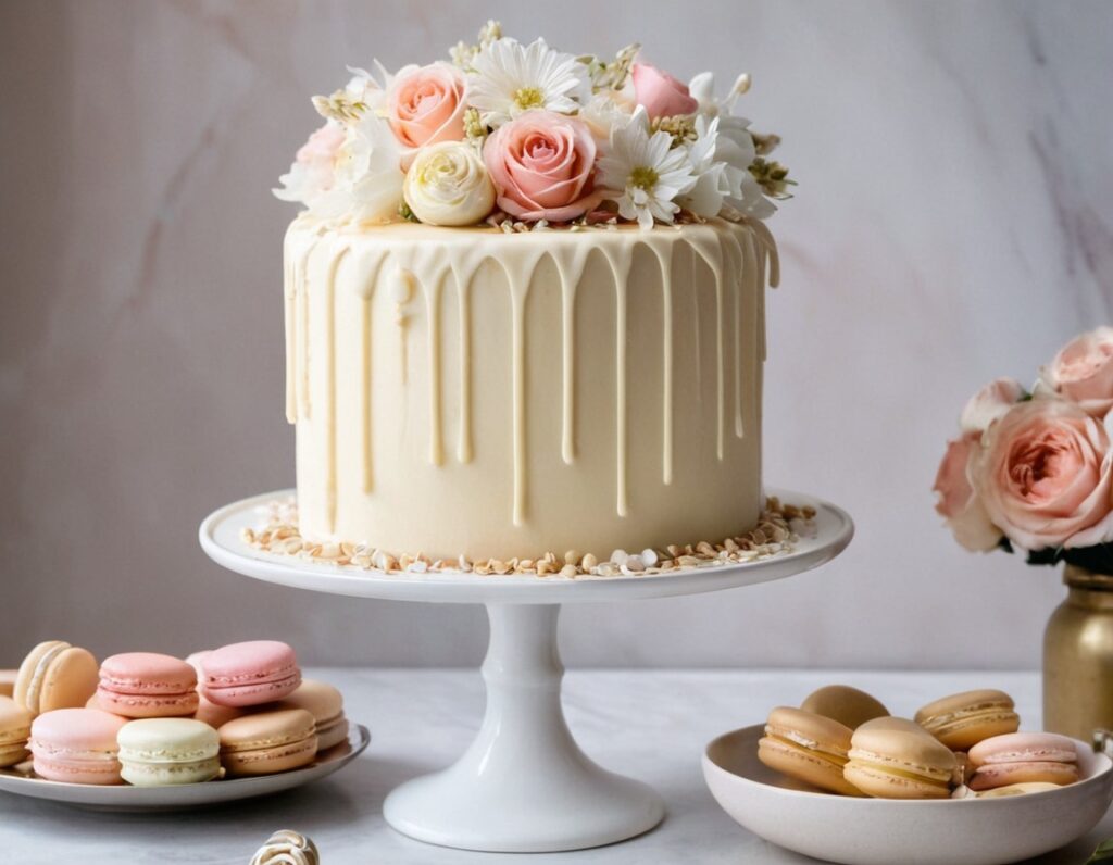 White Chocolate Drip Cake